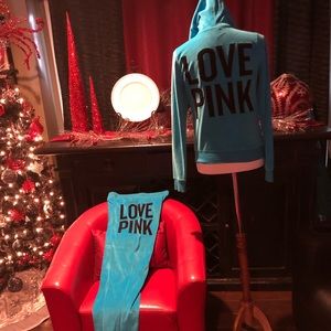 Victoria Secret Pink Velour Suit